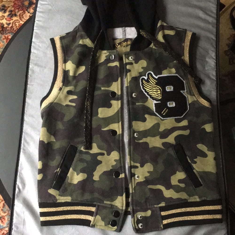 South Pole Camouflage Hoodie Vest